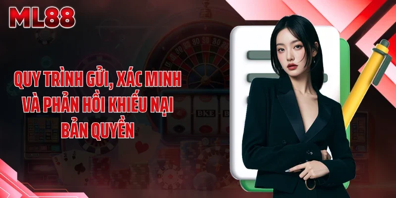 Quy trình gửi, xác minh và phản hồi khiếu nại bản quyền
